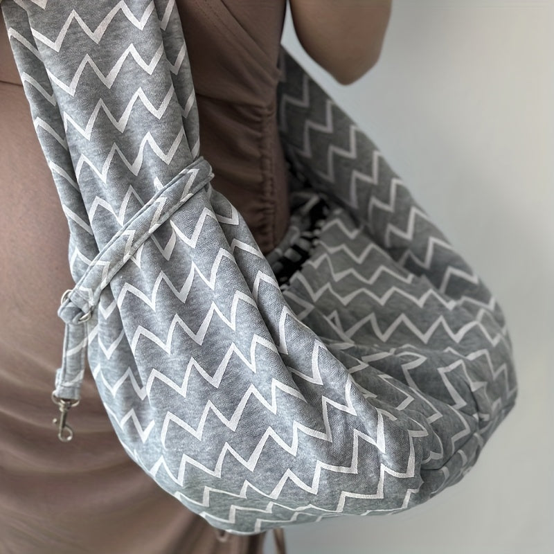 Hands-Free Dog and Cat Sling Carrier - Comfortable and Convenient Pet Travel Bag