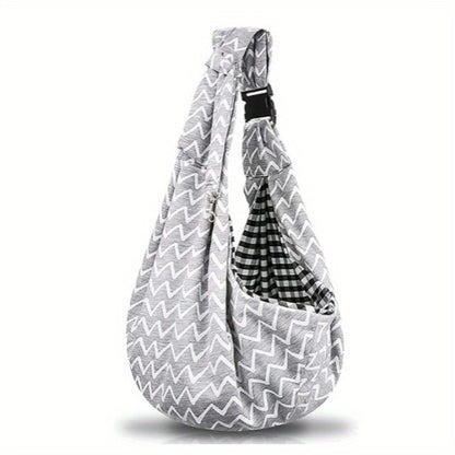 Hands-Free Dog and Cat Sling Carrier - Comfortable and Convenient Pet Travel Bag