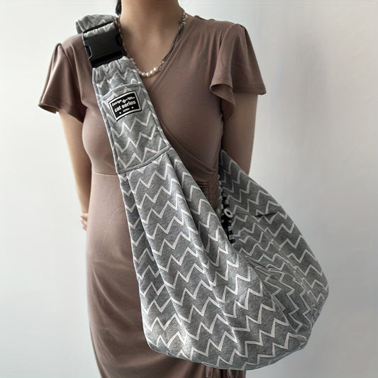 Hands-Free Dog and Cat Sling Carrier - Comfortable and Convenient Pet Travel Bag