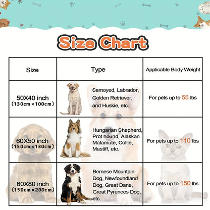 1pc Paw Print Dog Blanket, Washable Flannel Pet Throw Blanket, Soft Pet Mat Cover for Dog Nest Cage Bed, Pet Blanket